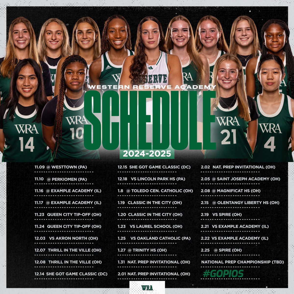 2024-2025 Schedule Below #GoPios
