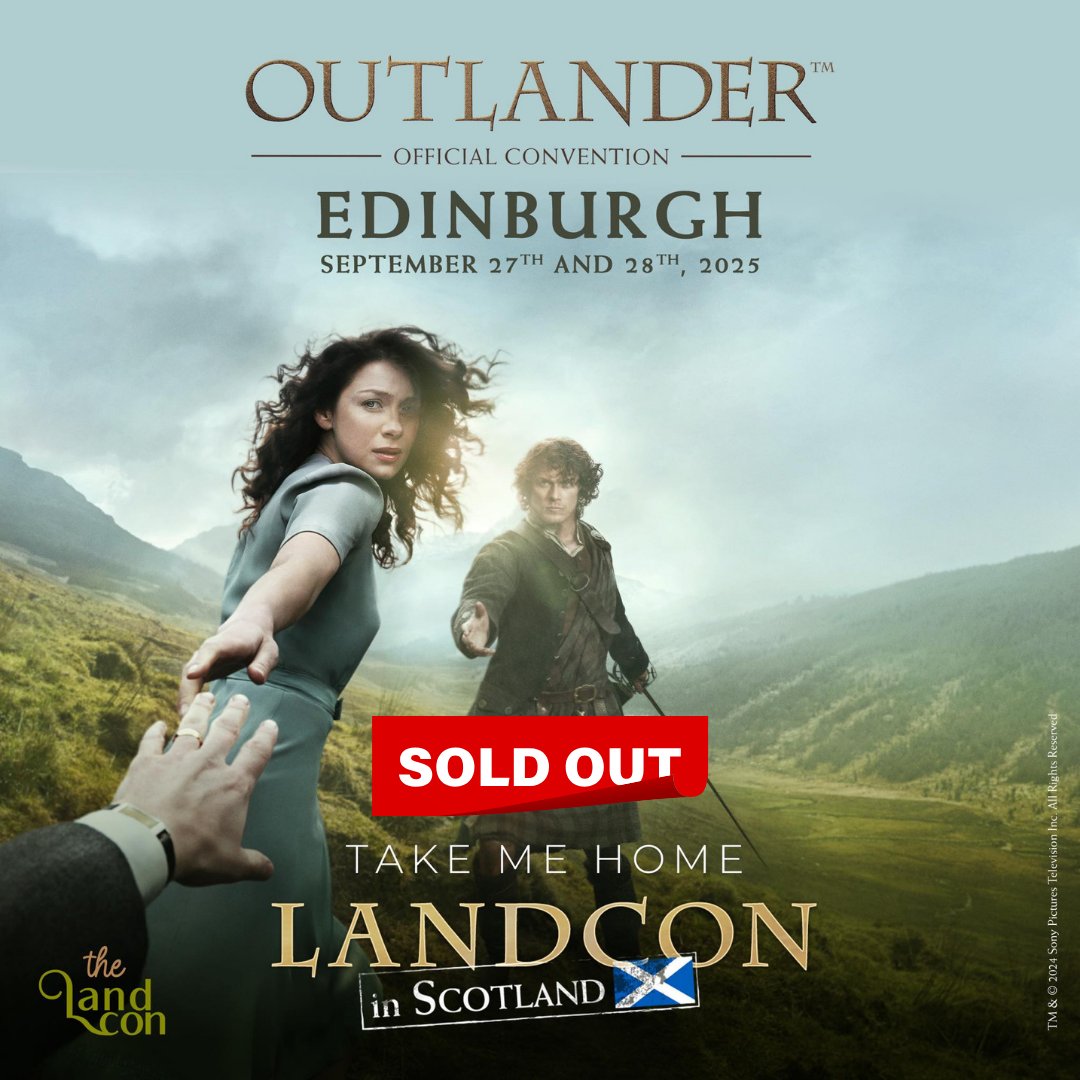 You did it !! Land Con in Scotland is sold out 🎉
We can't thank you enough for your trust and enthousiasm ❤️

Let's do this ! 
#outlander #thelandcon #lcis #tlcis