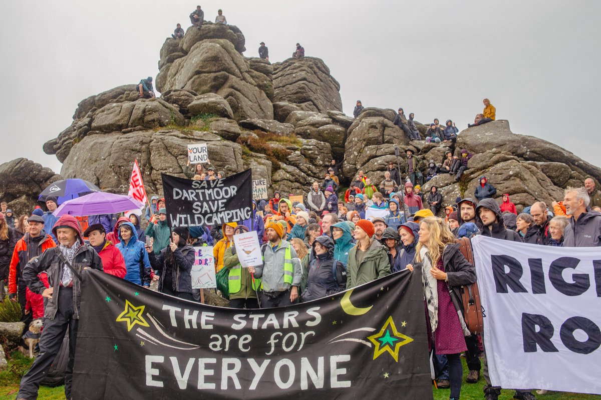 The Stars are for Everyone (@everyonesstars) on Twitter photo ✨Yesterday, hundreds gathered-joyfully, defiantly-at Hound Tor to rally in defence of the right to sleep under Dartmoor's stars.
Tonight, we stand on the brink of the loss of that right.
Tomorrow, we'll be outside the Supreme Court from 11am. See you there?
📸 <a href="/FernLeighPhoto/">Fern Leigh Albert</a> ✨Yesterday, hundreds gathered-joyfully, defiantly-at Hound Tor to rally in defence of the right to sleep under Dartmoor's stars.
Tonight, we stand on the brink of the loss of that right.
Tomorrow, we'll be outside the Supreme Court from 11am. See you there?
📸 <a href="/FernLeighPhoto/">Fern Leigh Albert</a>
