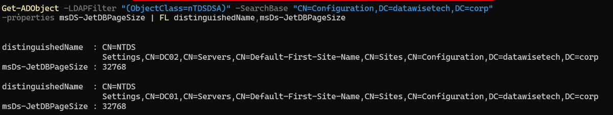 WorkingHardInIT's tweet image. As the #ActivceDirectory forests I care for are all running #DomainControllers on #WindowsServer 2022 with domain &amp;amp; forest functional lever 2016 it is a breeze to prep them for 2025 to leverage scale, security &amp;amp; supportability improvements #MVPBuzz #32KPageSize