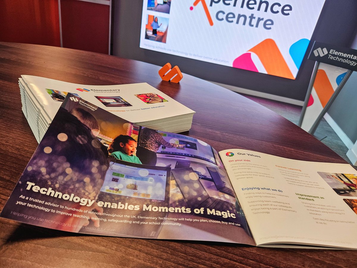 🪄 Magnificent new Elementary Technology brochures landed at HQ.

Available to everyone in education (maybe with a freebie or three!)

Who wants one? Comment or drop me a note 👍🏼

#MomentsOfMagic