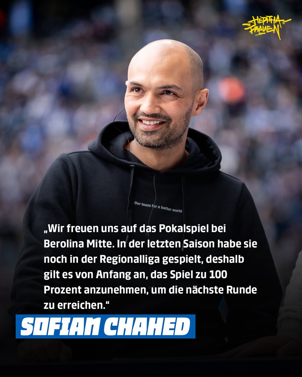 HerthaBSCFrauen's tweet photo. 💬 Sofian #Chahed über #BERBSC im polytan-Pokal.
#BSCFrauen #HaHoHe https://t.co/Fpet5J4mBI