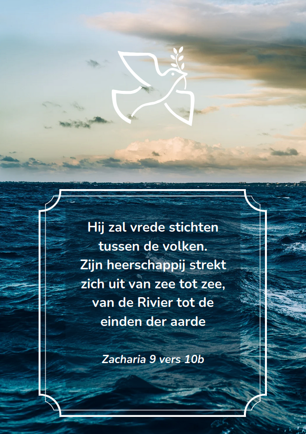 Een conflict los je niet op met een nieuw conflict. De enige weg uit terreur is niet de andere kant 'van de rivier tot de zee' weg willen hebben, maar van zee tot zee de vrede nastreven.