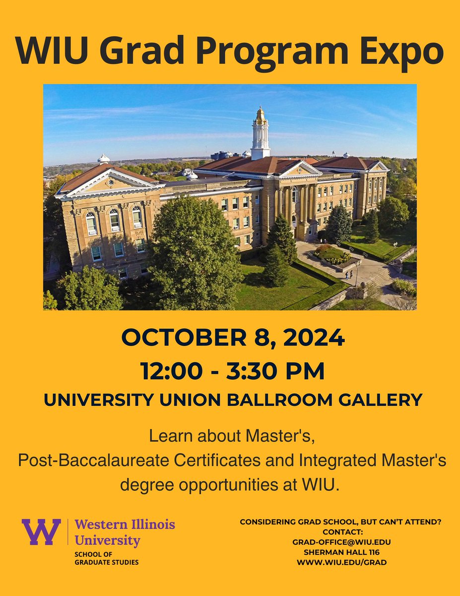 WIU School of Graduate Studies tweet media