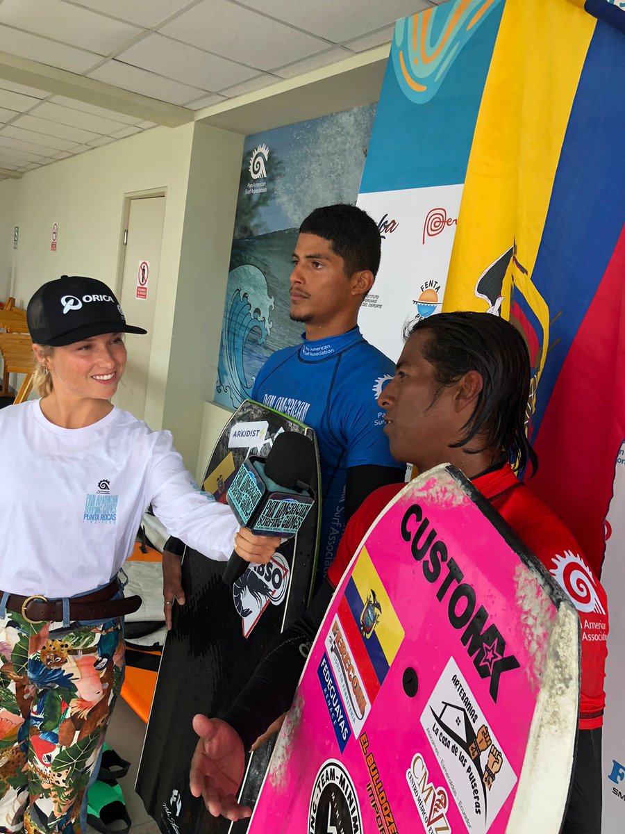 DiegoArcos14's tweet photo. Jerico Rosero y Geovanny Villamar en 4tos de final de bodyboard en panamericano absoluto de Surf en Perú 
Se busca que los ecuatorianos se ubiquen entre los 5 mejores