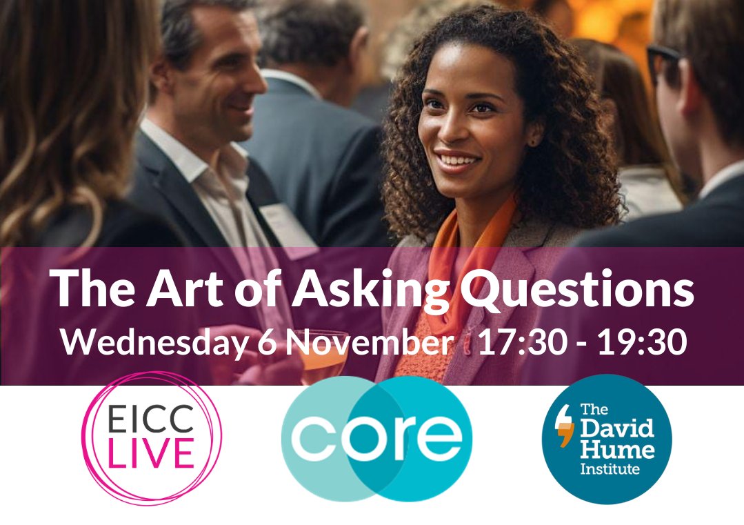 EICC (@eicc) on Twitter photo Ready to master the art of asking the right questions? Join us for a fascinating session, brought to you by #EICCLive and the <a href="/davidhumeinst/">David Hume Institute</a>, on Wednesday 6 November.
Secure your free ticket 👉 eicc.co.uk/whats-on/eicc-… Ready to master the art of asking the right questions? Join us for a fascinating session, brought to you by #EICCLive and the <a href="/davidhumeinst/">David Hume Institute</a>, on Wednesday 6 November.
Secure your free ticket 👉 eicc.co.uk/whats-on/eicc-…