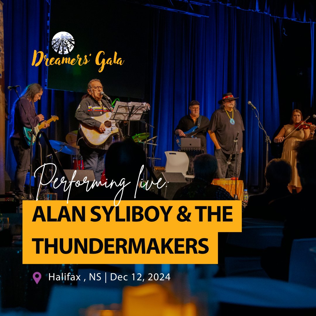 Ulnooweg Education Centre (@ulnooweged) on Twitter photo Meet our headliners for the Dreamers Gala 2024! <a href="/AlanSyliboy/">Alan Syliboy</a> and the Thundermakers are an award-winning Mi'kmaw group blending rock, jazz, and spoken word with rich cultural storytelling.
🎟️ Get Your Tickets: ulnoowegeducation.ca/dreamers-gala
#DreamersGala2024 Meet our headliners for the Dreamers Gala 2024! <a href="/AlanSyliboy/">Alan Syliboy</a> and the Thundermakers are an award-winning Mi'kmaw group blending rock, jazz, and spoken word with rich cultural storytelling.
🎟️ Get Your Tickets: ulnoowegeducation.ca/dreamers-gala
#DreamersGala2024