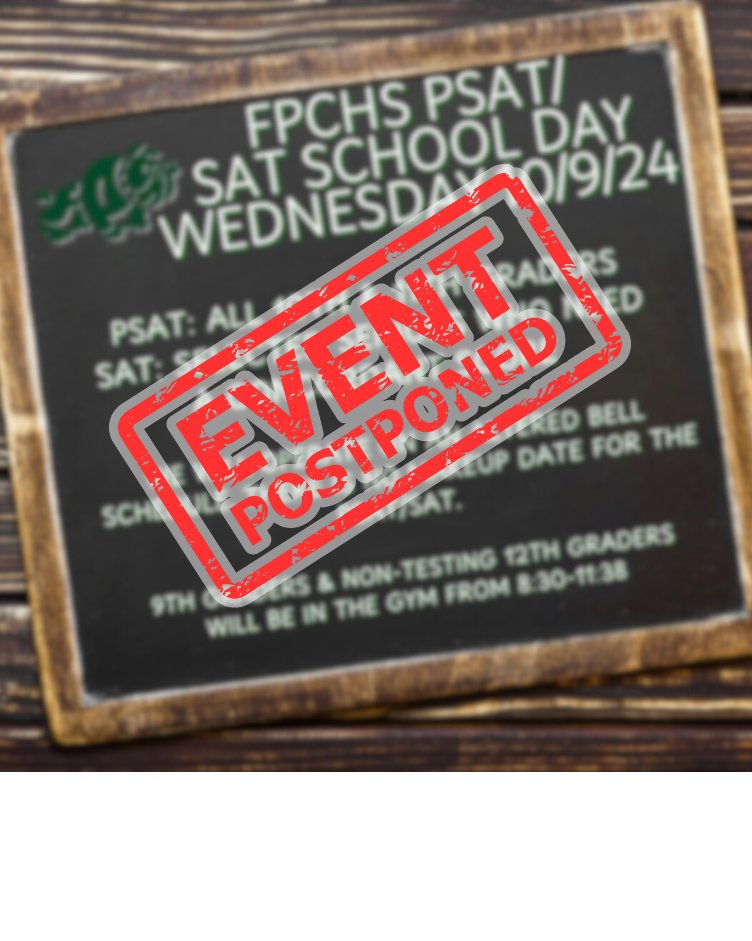 The PSAT/SAT Test Day that was initially set for October 9th has been rescheduled to October 16th. <a href="/FlaglerSchools/">FlaglerSchools</a>