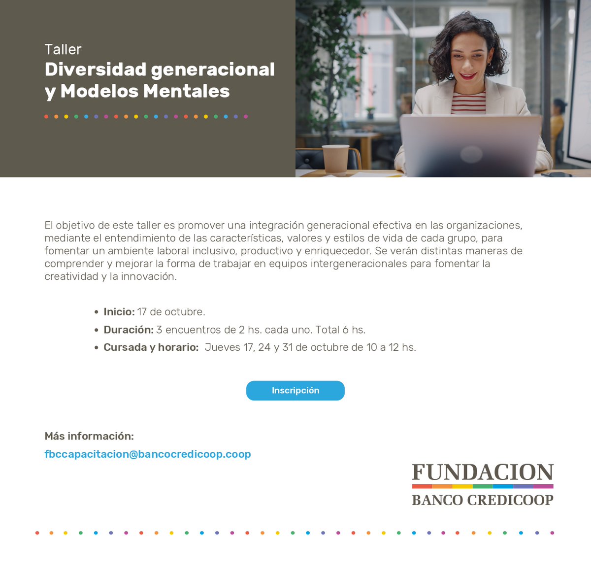 📢No te pierdas el lanzamiento del Taller "Diversidad generacional y Modelos Mentales"
📅Inicia el jueves 17 de #Octubre
👉Inscripción y más información en:
fundacioncredicoop.com.ar/diversidad-gen…
#integracion #generaciones #equipos #capacitacion