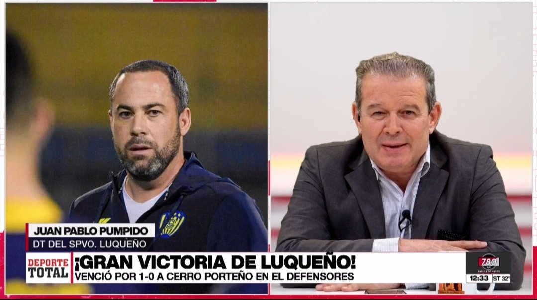 "Era un triunfo necesario, sabíamos que no sería fácil".

🎙Juan Pablo Pumpido, DT del Sportivo Luqueño 

#DeporteTotal #780AM #MegaTV