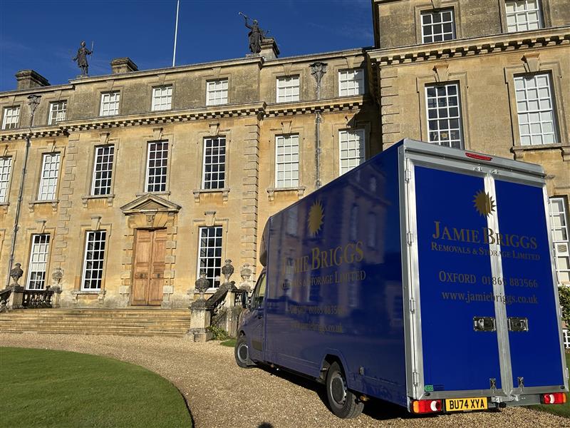 The team have been out and about in our new e-van this week visiting an amazing historic house . Do you know where they were? #removals #carbonfootprint #greencredentials #electricvehicle #historichouse #heritage