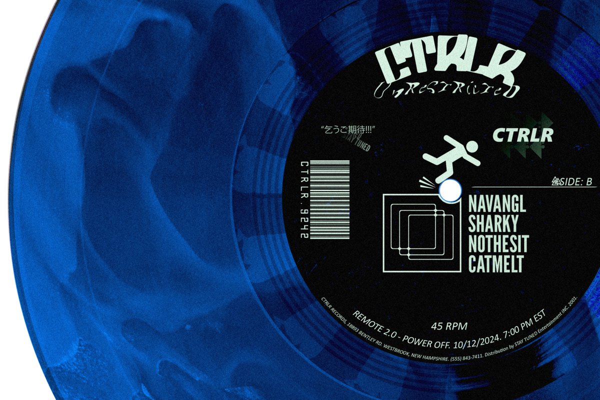 CTRLR (@ctrlr_exp) on Twitter photo 𝑪 𝑻 𝑹 𝑳 𝑹
Channel: UNRESTRICTED GENRES
Function: REMOTE 2.0 - Power Off
Sets from:
<a href="/navANGL/">navANGL // marija</a>
<a href="/DJSharky_/">Sharky ➡️🦋</a>
<a href="/NotHesit/">NotHesit</a>
<a href="/catm3lt/">catmelt</a>
October 12
7:00 PM EST
vrc.group/CTRLR.9242 𝑪 𝑻 𝑹 𝑳 𝑹
Channel: UNRESTRICTED GENRES
Function: REMOTE 2.0 - Power Off
Sets from:
<a href="/navANGL/">navANGL // marija</a>
<a href="/DJSharky_/">Sharky ➡️🦋</a>
<a href="/NotHesit/">NotHesit</a>
<a href="/catm3lt/">catmelt</a>
October 12
7:00 PM EST
vrc.group/CTRLR.9242