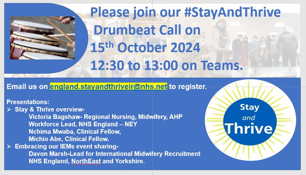 #StayAndThrive (@stayandthrive) on Twitter photo If u succeed in making enough noise, they said, sooner or later, some1 will notice, they said. Can any1 hear the drums? <a href="/nchimamc/">Nchima</a> <a href="/EdCoxNHS/">Ed Cox 💙</a> <a href="/jen_cag/">Jeni Caguioa MBE RN MSc</a> <a href="/DevonSkyrme/">Devon Marsh</a> <a href="/VBagshaw/">MyNameIs Victoria</a> <a href="/WeNurses/">WeNurses 💙</a> <a href="/WeAHPs/">WeAHPs 💙</a> <a href="/WeMidwives/">WeMidwives 💙💛</a> <a href="/michioabe2/">michio abe</a> <a href="/NHSHEE_SWest/">NHSE Workforce, Training and Education – SW</a> #DrumbeatCalls england.stayandthriveir@nhs.net . If u succeed in making enough noise, they said, sooner or later, some1 will notice, they said. Can any1 hear the drums? <a href="/nchimamc/">Nchima</a> <a href="/EdCoxNHS/">Ed Cox 💙</a> <a href="/jen_cag/">Jeni Caguioa MBE RN MSc</a> <a href="/DevonSkyrme/">Devon Marsh</a> <a href="/VBagshaw/">MyNameIs Victoria</a> <a href="/WeNurses/">WeNurses 💙</a> <a href="/WeAHPs/">WeAHPs 💙</a> <a href="/WeMidwives/">WeMidwives 💙💛</a> <a href="/michioabe2/">michio abe</a> <a href="/NHSHEE_SWest/">NHSE Workforce, Training and Education – SW</a> #DrumbeatCalls england.stayandthriveir@nhs.net .