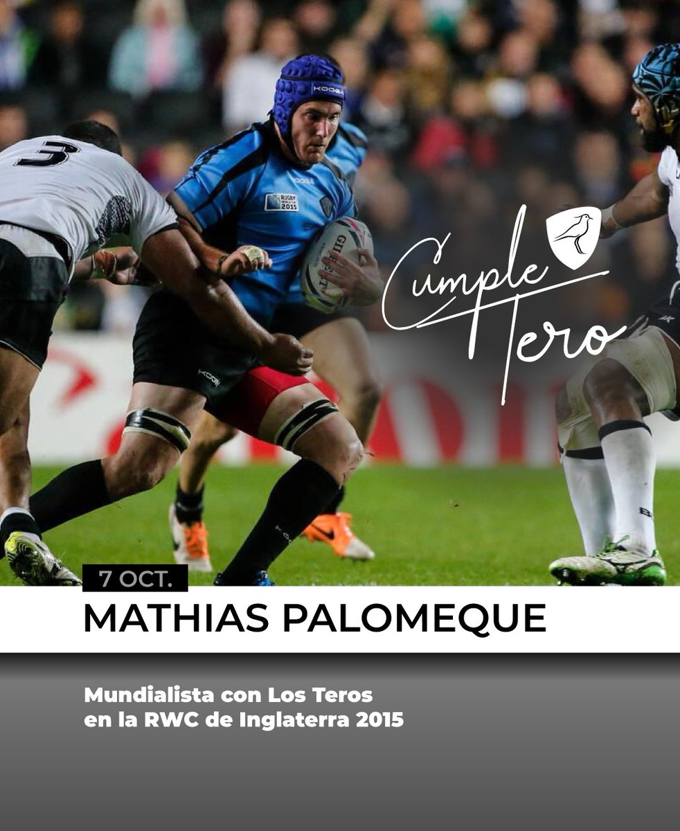 ¡En el día de su #CumpleTero de Mathias Palomeque, Mundialista con Uruguay en la #RWC2015! 

Felicidades, <a href="/tubapalomeque/">Mathias Palomeque</a> 👋🏻