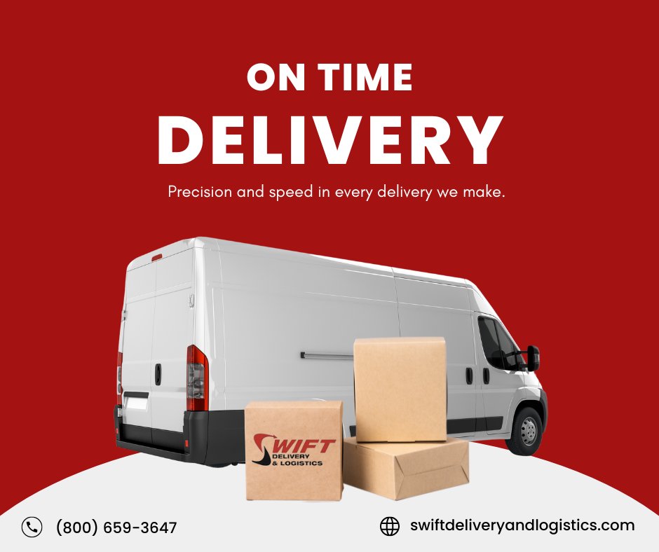 SwiftDL's tweet image. Trust our professional courier service to get your packages where they need to be, on time, every time. 📦⏰ Experience the difference with expert handling and prompt service.
#ProfessionalCourier #ReliableService #OnTimeDeliveries #CourierSolutions