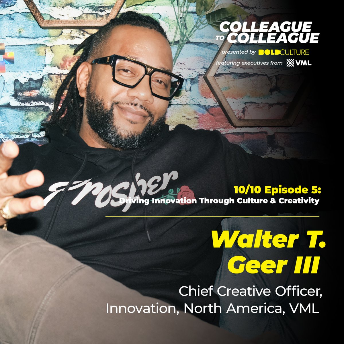 VML (@vml_global) on Twitter photo #ColleagueToColleague's final episode is all about innovation.
<a href="/BoldCLTR/">Bold Culture</a>'s Darren Martin Jr. chats with VML’s <a href="/3rdGeers/">Walter Geer</a> about Walt’s journey in the industry, building innovation at all levels of a company, & more.
RSVP for the LinkedIn stream on Oct. 10: bit.ly/3Xge76U #ColleagueToColleague's final episode is all about innovation.
<a href="/BoldCLTR/">Bold Culture</a>'s Darren Martin Jr. chats with VML’s <a href="/3rdGeers/">Walter Geer</a> about Walt’s journey in the industry, building innovation at all levels of a company, & more.
RSVP for the LinkedIn stream on Oct. 10: bit.ly/3Xge76U