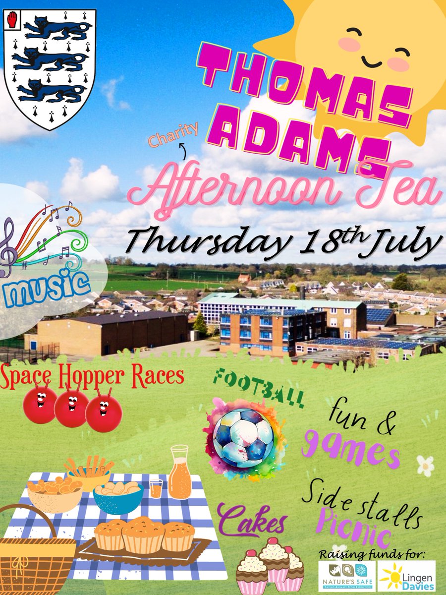 A heartfelt thank you to everyone from Thomas Adams School who participated in this delightful afternoon tea fundraiser in July! Your efforts raised an impressive £574.61 for Nature's SAFE. 

We're so inspired to see the younger generation taking an interest in conservation 🦋