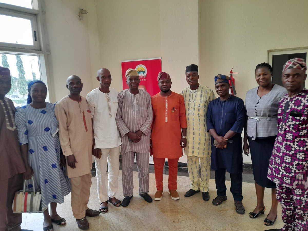 Earlier today, I held a meeting with all the principal officers of Agricultural Development Program in Ekiti State to discuss re-modeling of ADP in Ekiti State.