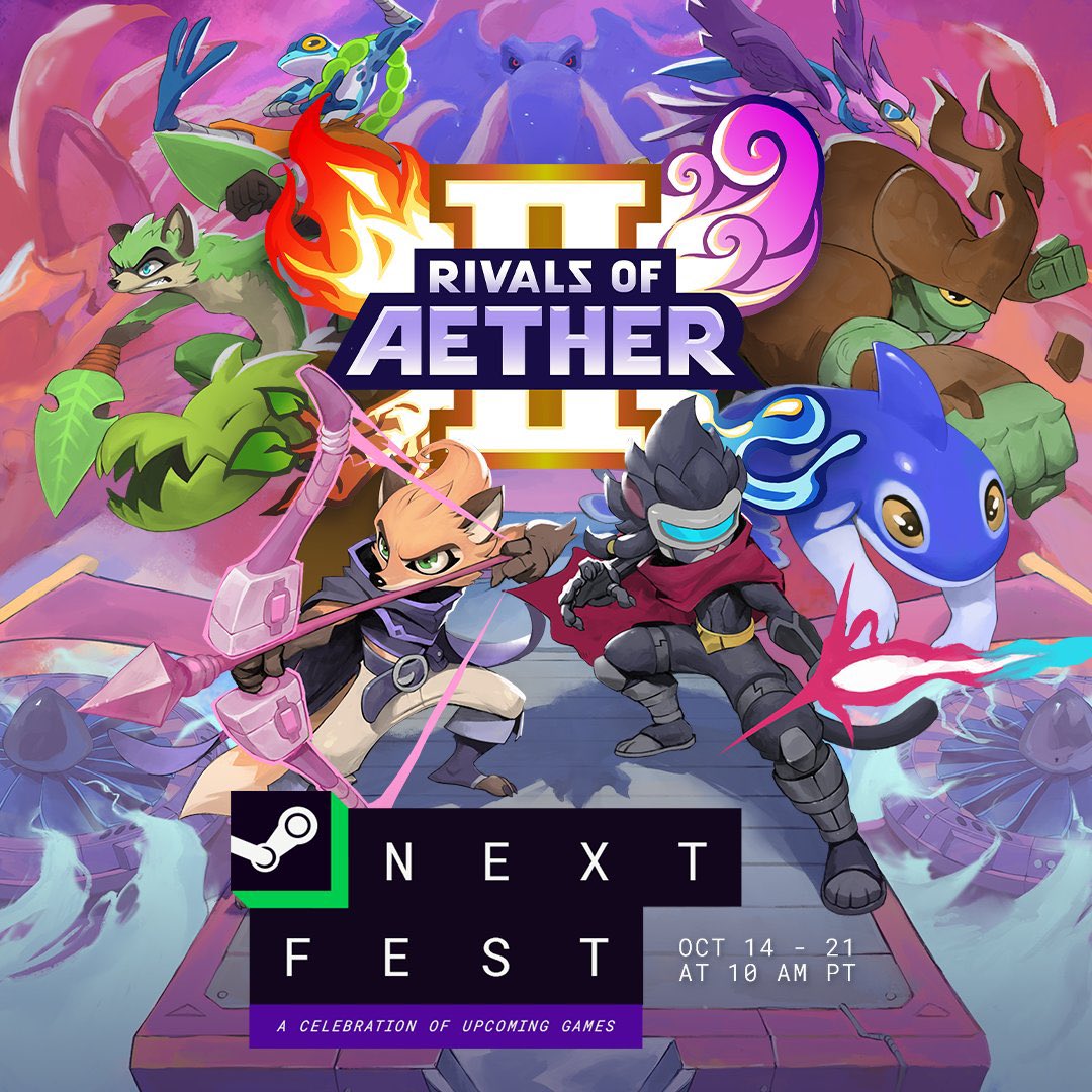 Le RTS#27 c’est dans deux semaines! ☀️

A cette occasion petite surprise: un Side Event sur Rivals of Aether II! 

On sait que vous êtes nombreux à attendre le jeu, alors venez montrer votre niveau avant la sortie officielle! 🔥

Pour s’inscrire: start.gg/tournament/rea…
