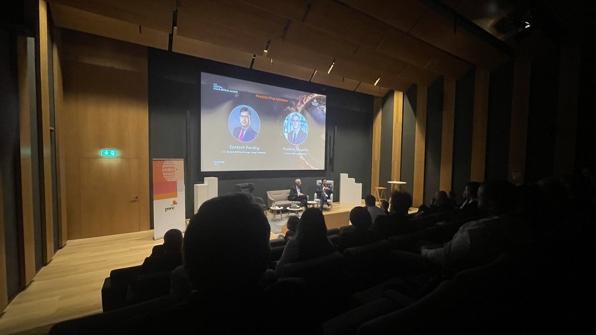 Techsense (@techsense_media) on Twitter photo After <a href="/nttdata_inc/">NTT DATA, Inc.</a> intervention, we attended a fireside chat between Santosh Pandey and Frederic Chapelle! 🙌
Great insights about the latest strategies driving #DigitalTransformation and #sustainability in the industry 💡
<a href="/ArcelorMittal/">ArcelorMittal</a> <a href="/PwC_Luxembourg/">PwC_Luxembourg</a> After <a href="/nttdata_inc/">NTT DATA, Inc.</a> intervention, we attended a fireside chat between Santosh Pandey and Frederic Chapelle! 🙌
Great insights about the latest strategies driving #DigitalTransformation and #sustainability in the industry 💡
<a href="/ArcelorMittal/">ArcelorMittal</a> <a href="/PwC_Luxembourg/">PwC_Luxembourg</a>