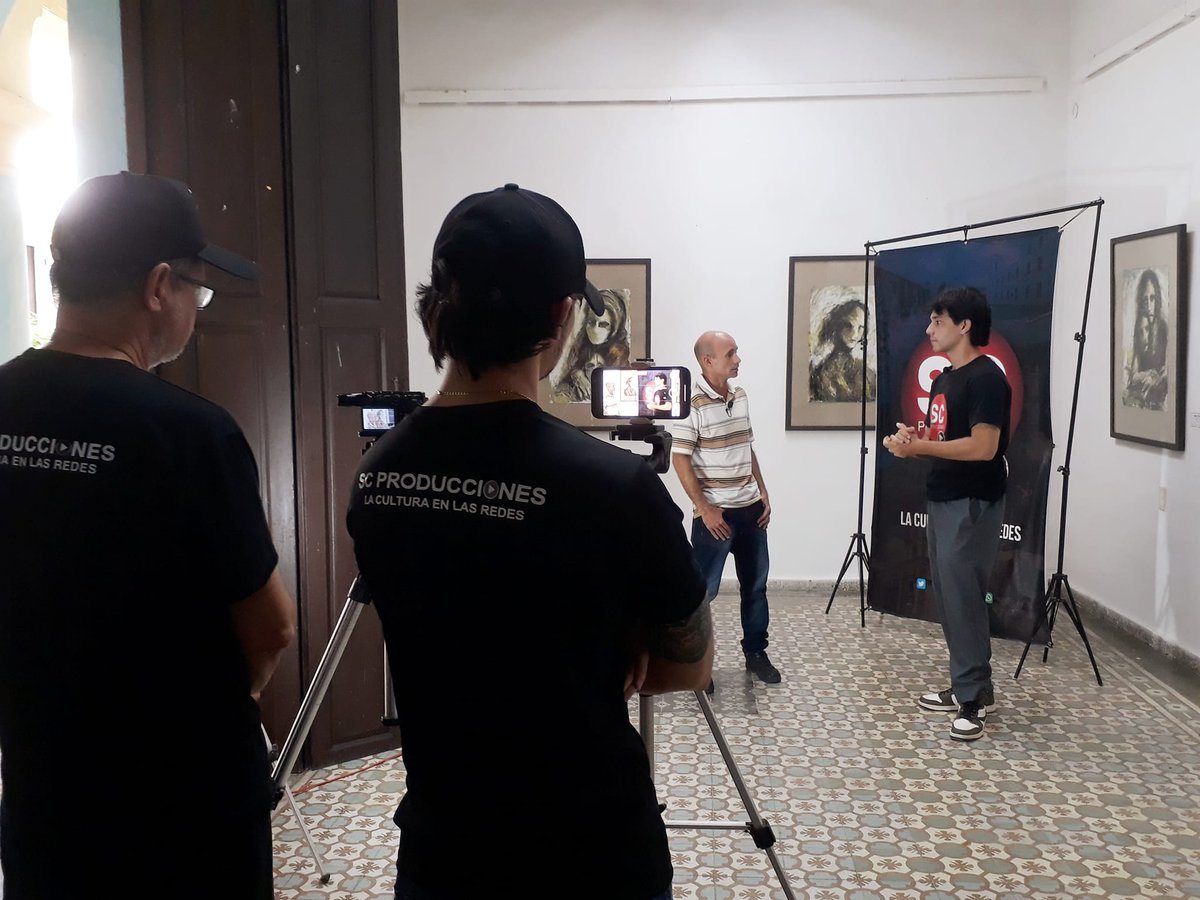 CamagueyMi's tweet photo. Acerca  de las acciones por el aniversario 45 de la fundación de la EVA "Luis  Casas Romero", su  Subdirector, Boris Alejandro Gutiérrez Ballagas, le  compartió información al equipo de SC Producciones.  #MiCamagüeyStreaming #SCProducciones #CubaEsCultura #camaguey #cultura https://t.co/YrgQ9SkBUw