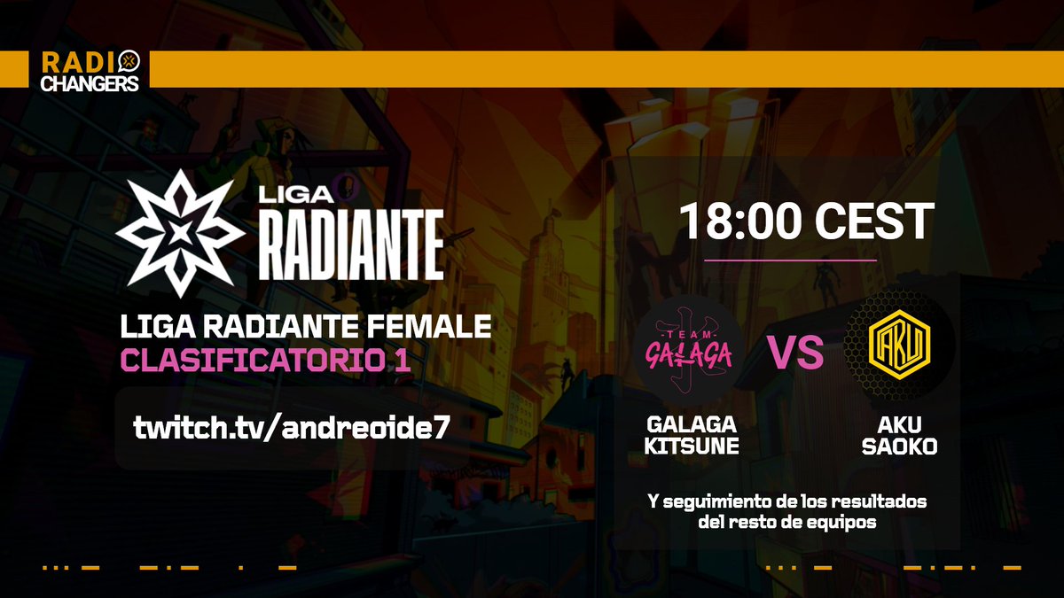 Andreoide7VAL's tweet image. No sé si lo tendré todo bien configurado pero voy a estar esta tarde retransmitiendo el primer clasificatorio de Liga Radiante female de @TormentaVALes.
Veremos el POV de @TeamGalaga VS @TeamAkuAku 😍
Y seguimiento del resto de partidos🫡
twitch .tv/andreoide7