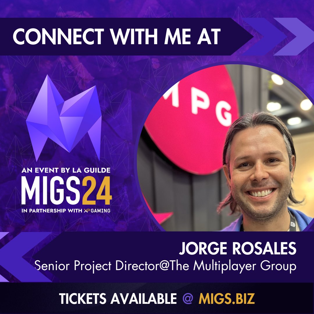jorgearmandorg's tweet image. Dear friends and colleagues in the video game industry, I’m thrilled to share that I’ll be attending @MIGSbiz  2024 on October 30-31 in the vibrant city of Montreal, representing @multiplayerdev (MPG). Looking forward to seeing you there! 🎮 🕹 🎮  #MIGS24 #WeAreMultiplayer