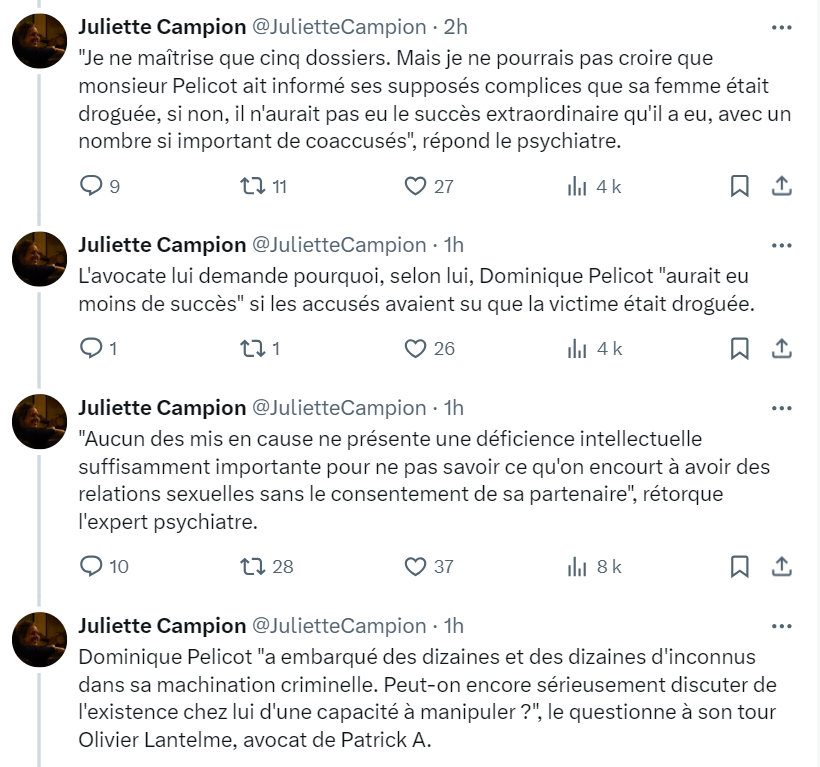 red_cat19's tweet photo. Fabuleux cet expert, les personnes qui commettent un viol sont donc soit déficientes intellectuelles ou sous influence et manipulées.

1 viol toutes les 2 minutes et demi en France. Ça en fait des débiles manipulés.

Faudrait expertiser les experts 🤡 https://t.co/kJzDzIMdZq