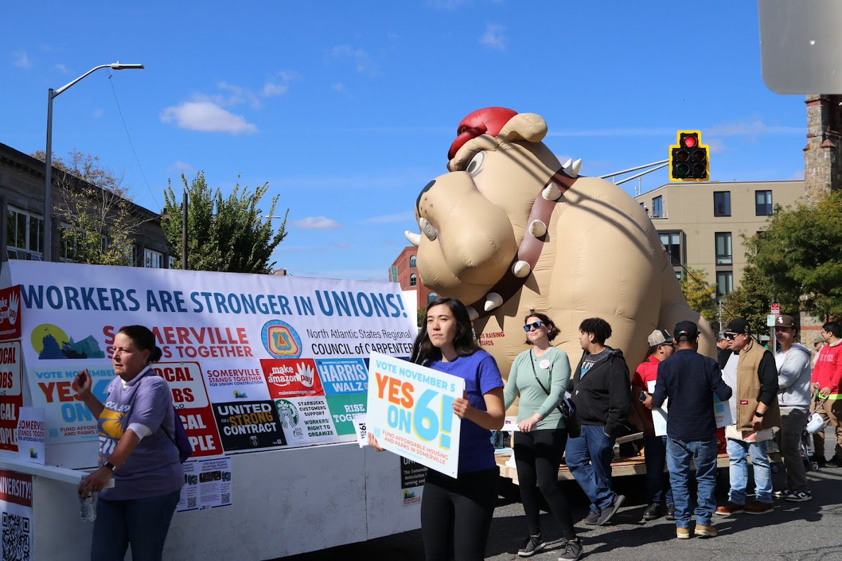 Such an amazing <a href="/honkfest/">HONK! Festival</a> weekend filled with music, neighbors, activism, and giant bulldogs! Thank you to everyone who came out to help get the word out on <a href="/Yes6Somerville/">Yes on 6 for Somerville</a> .