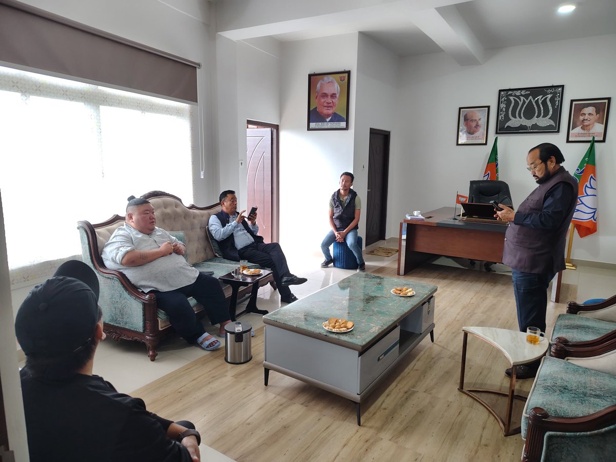 Hon’ble <a href="/BJP4Nagaland/">BJP Nagaland</a> legislators led by Dy. CM &amp; BLP Leader <a href="/YanthungoPatton/">Yanthungo Patton</a> along with <a href="/AlongImna/">Temjen Imna Along</a> &amp; <a href="/jamirpangjung66/">A Pangjung Jamir</a> had an insightful interaction with the State IT team on the ongoing membership drive today. We are truly grateful for their vision and guidance! 

<a href="/YepthomiBen/">Benjamin Yepthomi</a>