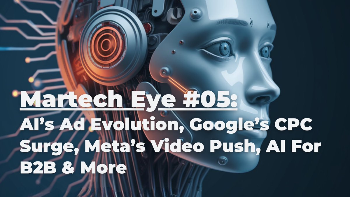 The latest MarTech Eye newsletter is now available.

Topics covered:
👉 Google's AI research tool NotebookLM
👉 AI's impact on digital advertising
👉 Meta's new MovieGen AI video creation tool
👉 Rising Google branded keyword CPCs
👉 HubSpot's AI tools for B2B marketing

👉 Read