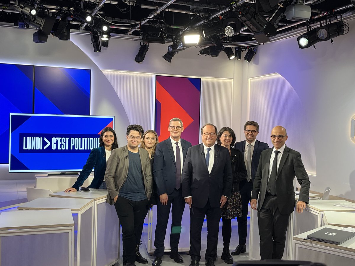 Delphine Gouédart (@delphinegouedar) on Twitter photo Lundi C’est Politique (LCP), nouvelle émission politique de <a href="/LCP/">LCP</a>: c’est parti! 1ère avec <a href="/fhollande/">François Hollande</a>, à voir à 19h30. <a href="/letellier_ftv/">Francis Letellier</a> <a href="/clementmeric/">Clement Meric</a> <a href="/ARosencher/">Anne Rosencher</a> <a href="/berengerebonte/">Berengere Bonte</a> <a href="/ChloeMorin2/">Chloé Morin</a> <a href="/HugoCouturier/">Hugo Couturier</a> Lundi C’est Politique (LCP), nouvelle émission politique de <a href="/LCP/">LCP</a>: c’est parti! 1ère avec <a href="/fhollande/">François Hollande</a>, à voir à 19h30. <a href="/letellier_ftv/">Francis Letellier</a> <a href="/clementmeric/">Clement Meric</a> <a href="/ARosencher/">Anne Rosencher</a> <a href="/berengerebonte/">Berengere Bonte</a> <a href="/ChloeMorin2/">Chloé Morin</a> <a href="/HugoCouturier/">Hugo Couturier</a>