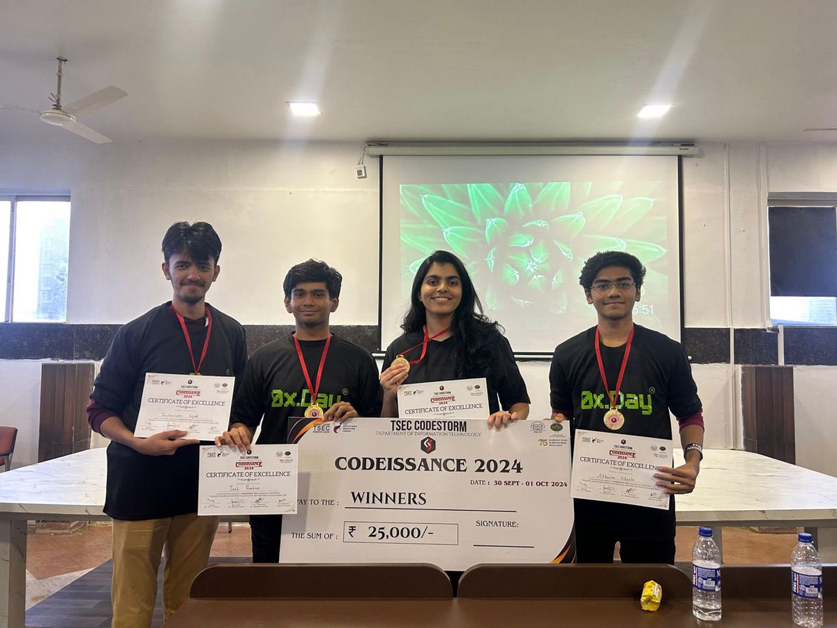 0xPrash's tweet photo. π 250+ new hackers onboarded at @_0xDay Mumbai this weekend.
Huge shoutout to the 0xDay team for making another hackathon a success π
Congrats to all the winners π
#0xDay #Hackathon #0xProfile https://t.co/hH1HfEEjvr