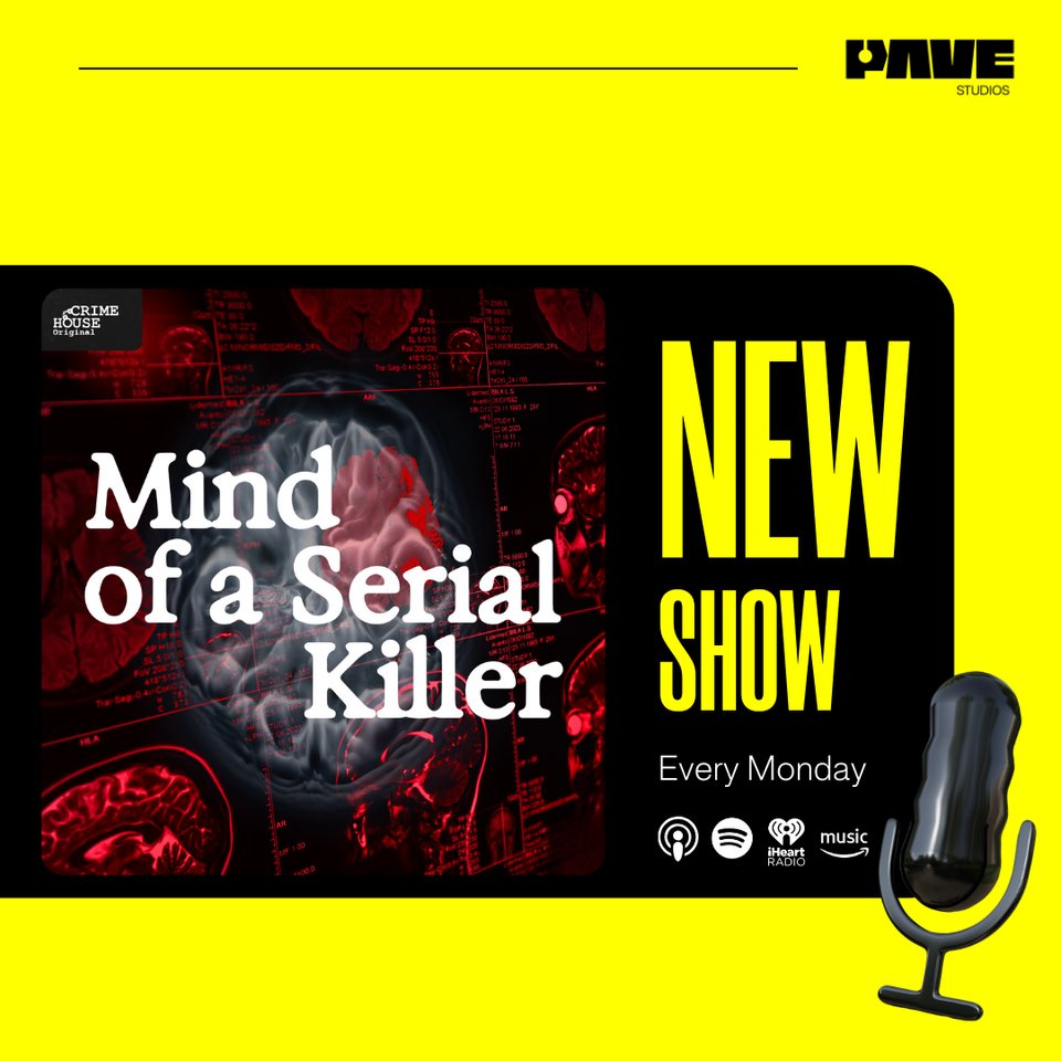 PAVE Studios (@pavemediagroup) on Twitter photo What makes a serial killer? Join hosts Dr. Tristin Engels and Vanessa Richardson as they explore the twisted minds of history’s most notorious serial killers in #CrimeHouse's new weekly podcast #MindOfASerialKiller. 🎙️ Available now on <a href="/SpotifyPodcasts/">Spotify Podcasts 🎙</a>, <a href="/ApplePodcasts/">Apple Podcasts</a>, and more! What makes a serial killer? Join hosts Dr. Tristin Engels and Vanessa Richardson as they explore the twisted minds of history’s most notorious serial killers in #CrimeHouse's new weekly podcast #MindOfASerialKiller. 🎙️ Available now on <a href="/SpotifyPodcasts/">Spotify Podcasts 🎙</a>, <a href="/ApplePodcasts/">Apple Podcasts</a>, and more!