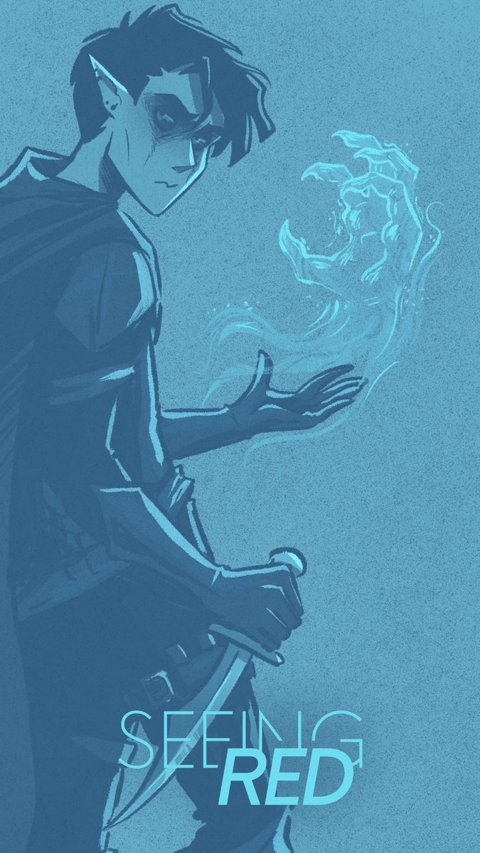 WALLPAPERS! Here’s some tasty closeups of the whole party for your phone screens✨you can find all of these at SeeingRedComic.com for you to download!