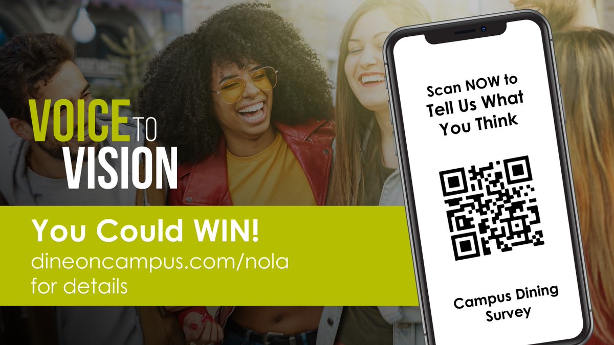 Please scan the QR code to take our "Voice to Vision" survey.  It doesn't take too long and we get better with your feedback.  Thank You