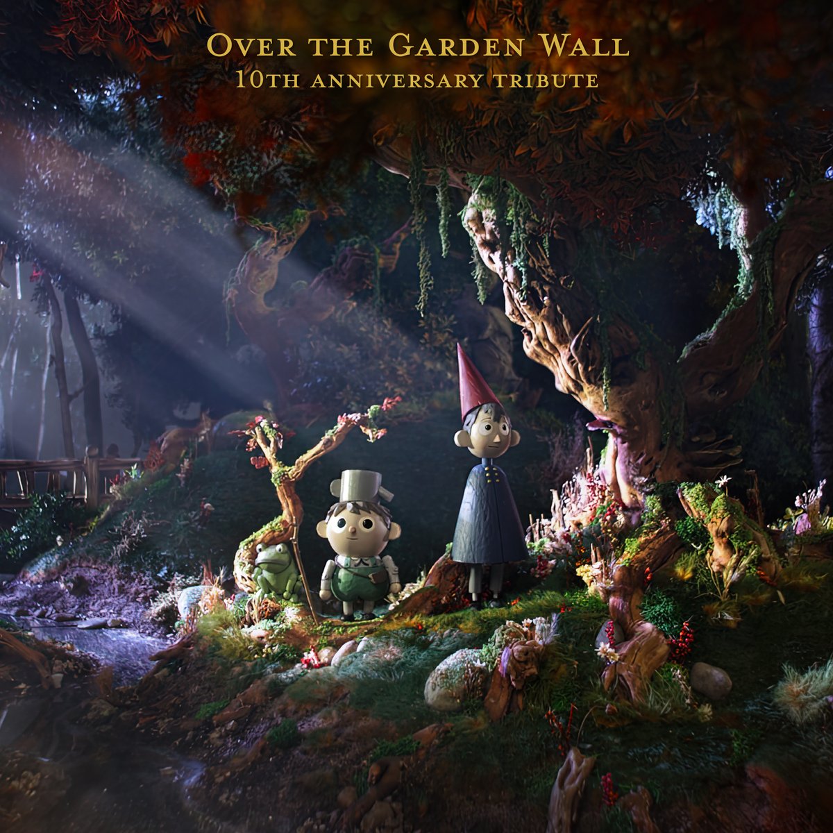 Back into the Unknown 🍂 🐸 Our #OvertheGardenWall anniversary gift -- a two-minute stop motion animated short in collaboration with <a href="/Patrick_McHale/">Patrick McHale</a> and <a href="/aardman/">Aardman</a>. Coming Nov 3 to Youtube/social.

#cartoonnetwork #autumnvibes #halloween #spookyseason #fallvibes #october