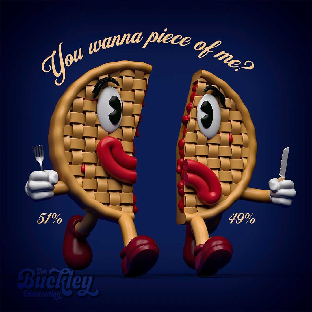 jonbuckleyart's tweet image. Do ya?
.
#pie #piechart #financial #illustration #illustrator #editorialillustration #dailyrender #cinema4d #c4dart #dailyrenderc4d #3dillustration #cgi #digitalart #digitalillustration #cinema4d #c4d #maxon #maxonc4d #sculpt #3dmodeling #artdirection