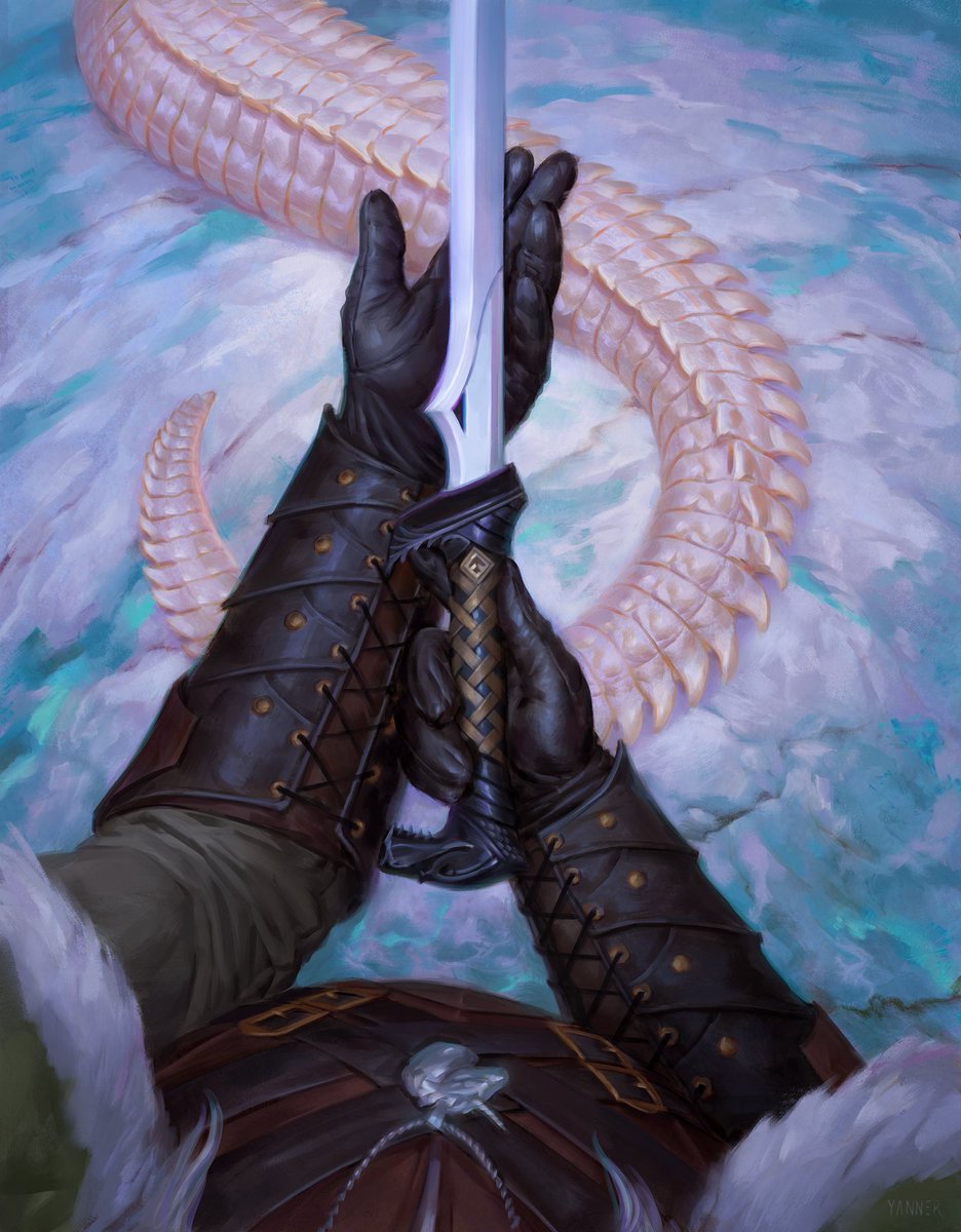 ⚔️
.
Icingdeath Frost Tongue artwork I illustrated for the Magic: The Gathering’s Adventures in the Forgotten Realms Set.