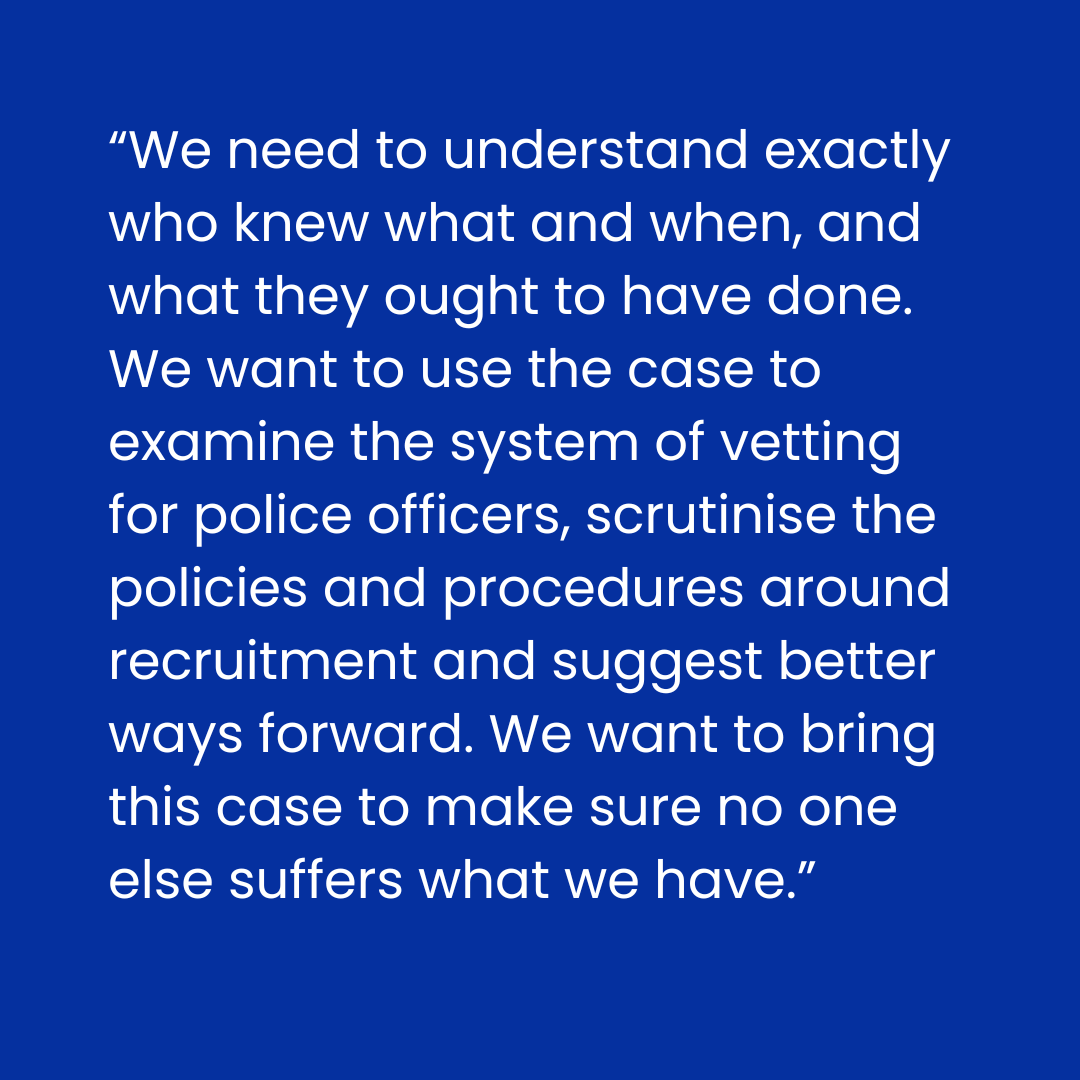 Huge thank you to everyone who has donated so far.

We’re representing 8 women abused by ex-police officer David Carrick. They’re seeking justice through a civil claim against the Met Police &amp; we have just 12 days to raise £20,000.

Help them get answers: ow.ly/cGN250TB3Z9