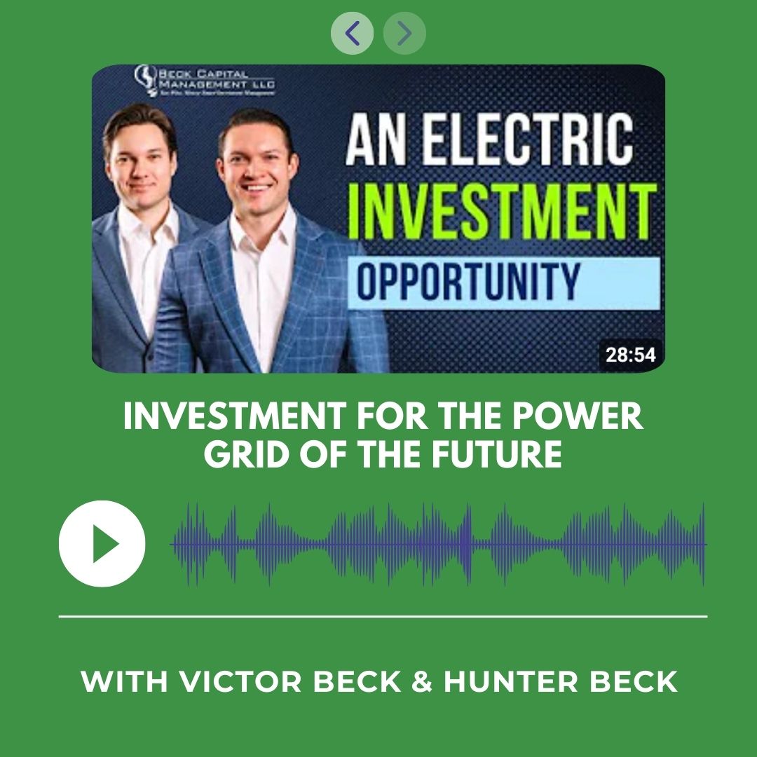 BeckCapMgmt's tweet image. Ready for the future of energy? In the latest episode of our Beckonomics podcast, we dive deep into the power grid of tomorrow, driven by electric vehicles, data centers, and AI. bit.ly/4gHchVz 

#BeckonomicsPodcast #UtilitySector #BeckCapitalManagement