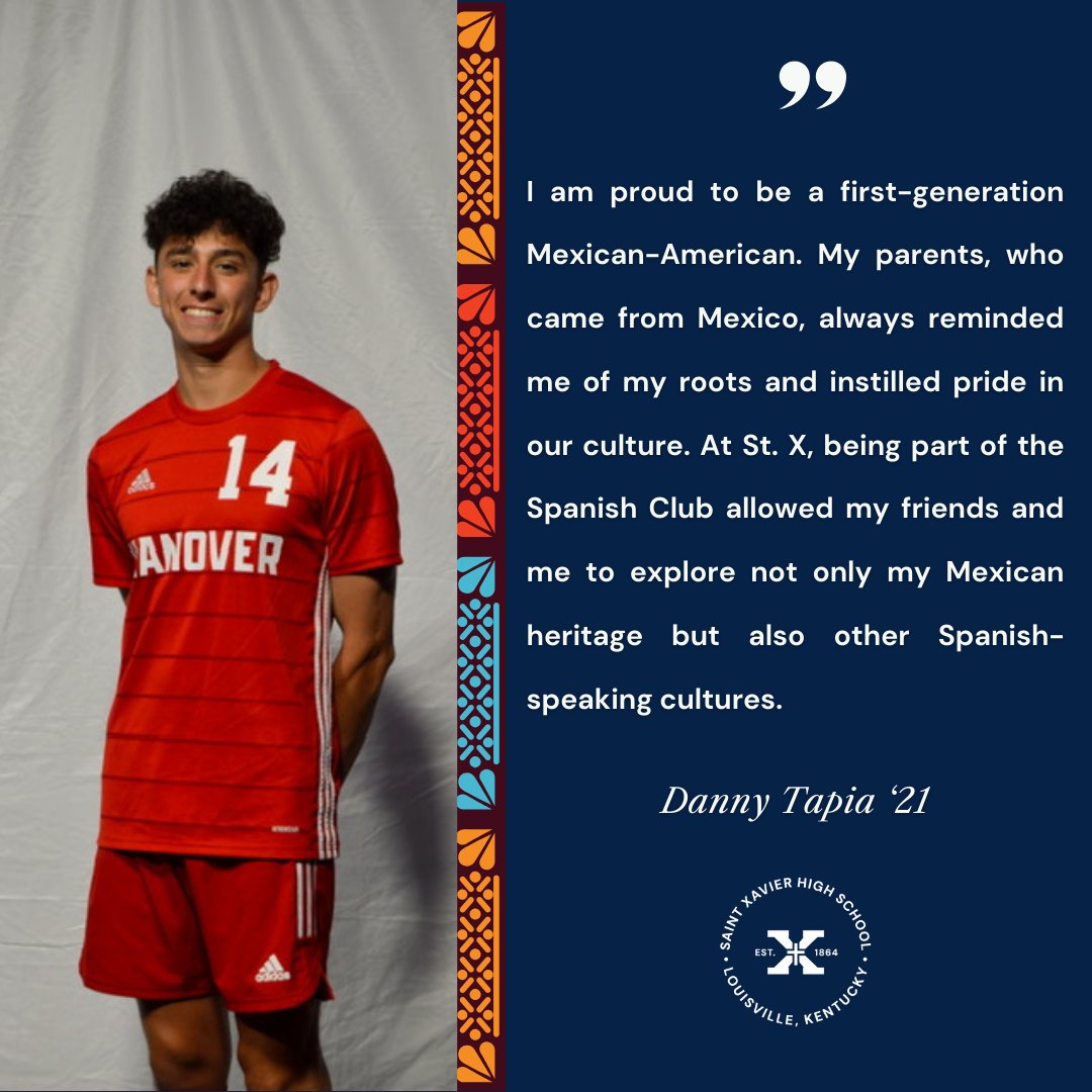 Celebrating Hispanic Heritage Month at St. X! Today, we’re excited to highlight one of our alumni, who reflects on his journey as a first-generation Mexican-American.

#WeAreStX
#HispanicHeritageMonth