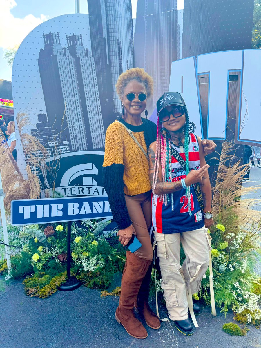 neshanycee's tweet photo. Ma & me Outside at the pop concert in ATL yesterday! T.I, 2 Chainz, Waka, Rocko, DEJ Loaf and so many others the city was on tilt for a great cause salute #Ourcommunityfirst for a great event #BuytheBlockback https://t.co/wZA0NC829V