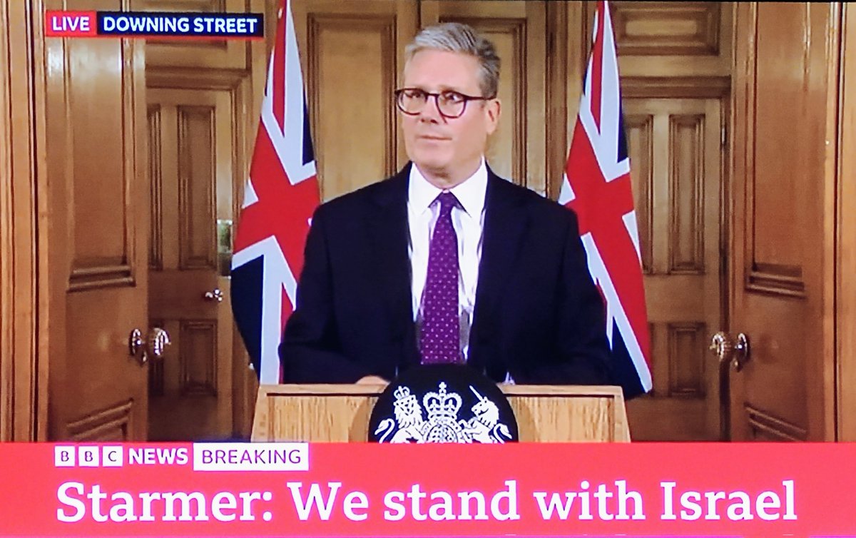 Is Starmer a racist?
Not once has he condemned his racist Israeli friends for their slaughter of innocents.
365 days of slaughter by the Israelis, yet he only has eyes for one day, Oct 7th. He's a Racist. 🤮