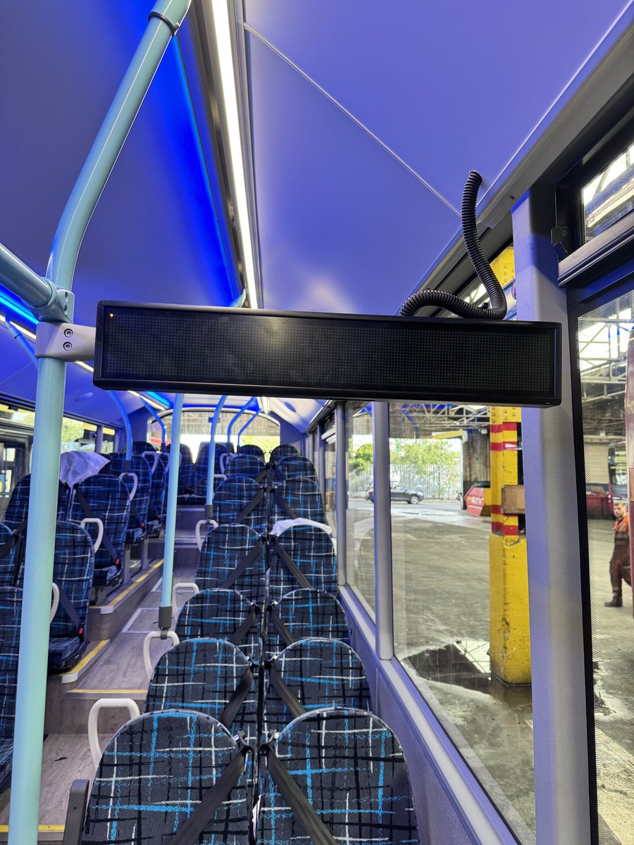 GazMcAllister's tweet photo. Fairly productive day today. Me and Phil got on with the installing of the next stop system on one of the new EvoRa’s. Not much left to do, tomorrow will be boxed off and starting our second new vehicle ready to hit the road #onbustech #psvar @EYBuses https://t.co/zHZRadX97L