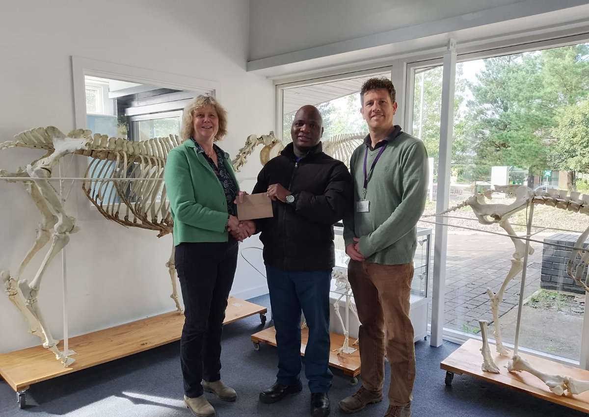 Congrats to Christopher Mlambo, MSc Animal Science student at DLS and the first recipient of the Davies Morel Bursary! This bursary supports African students in pursuing MSc Animal, Livestock, or Equine Science . 🌍🐄🐎 

🔗aber.ac.uk/en/study-with-…