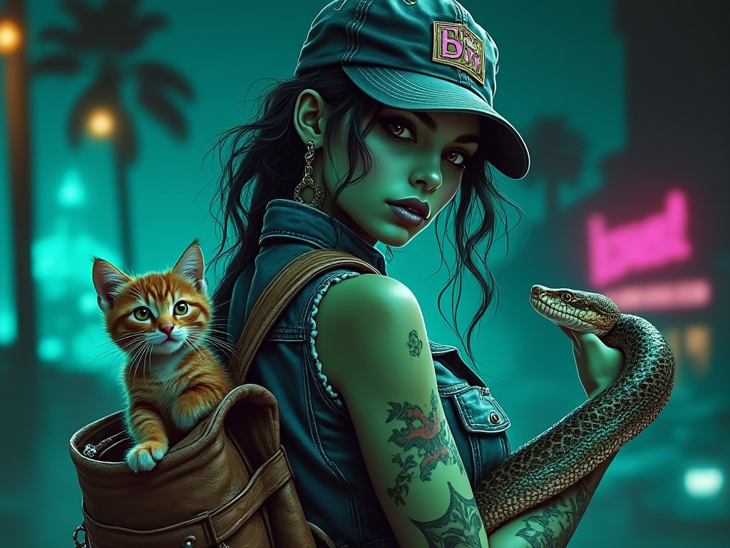 Wondering if anyone out there  into #AI  can create something better to match a  , " Her Monstober" theme.