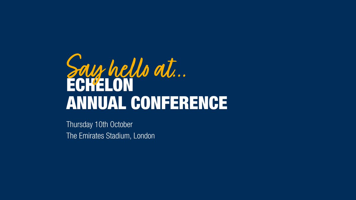 This Thursday, Claire Baron and Alison Baron will be heading to the <a href="/echelonltd/">Echelon Consultancy</a> annual conference to join like-minded colleagues from across the housing, asset management, construction and related sectors. Be sure to give them a 👋
