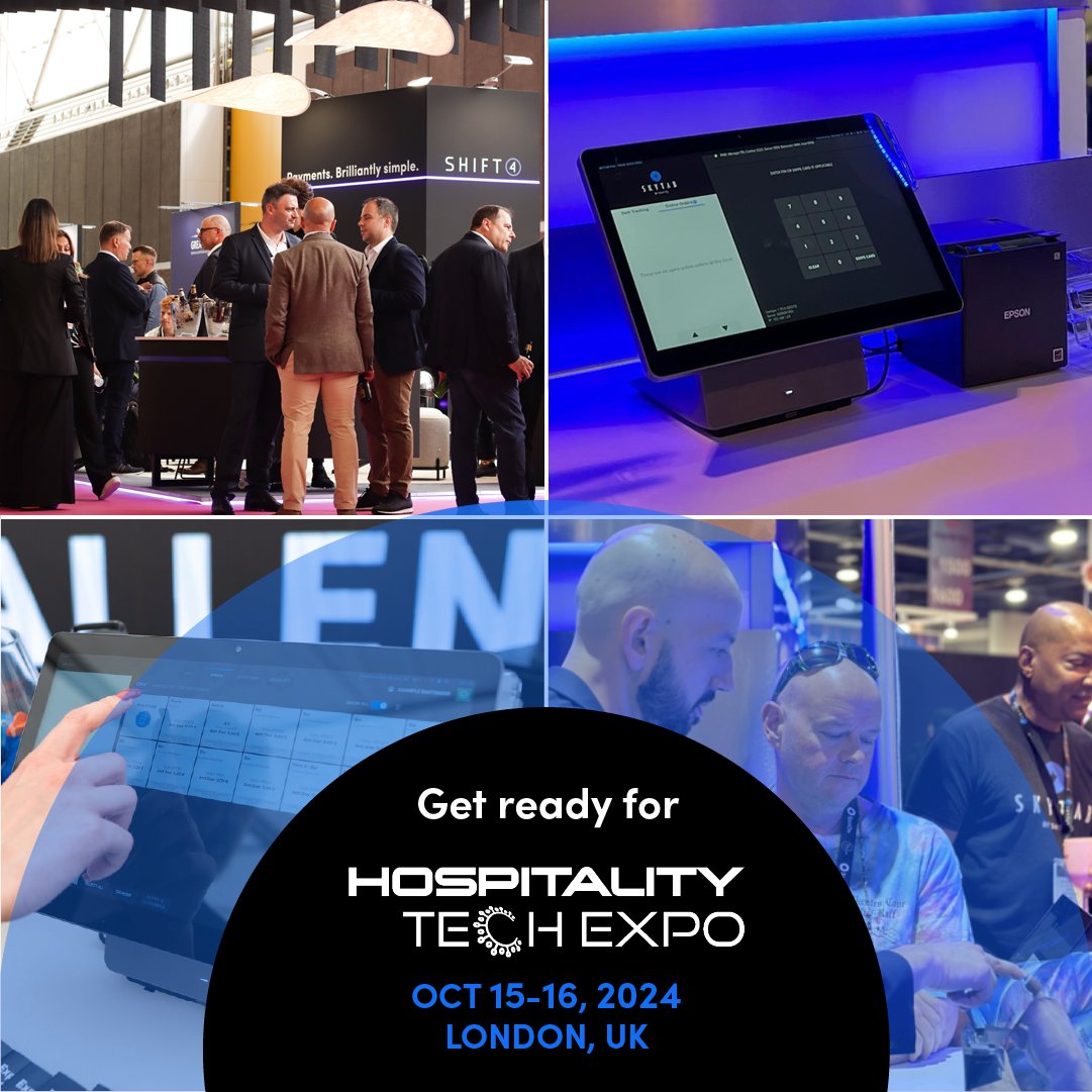 Get ready for London Hospitality Tech Expo on Oct 15-16! 🇬🇧 

We’re excited to show off our cutting-edge solutions, from seamless payments to next-gen <a href="/SkyTabPOS/">SkyTab</a>.  

Discover more: shift4.com/blog/hospitali… <a href="/hospotechuk/">Hospitality Tech Expo</a>