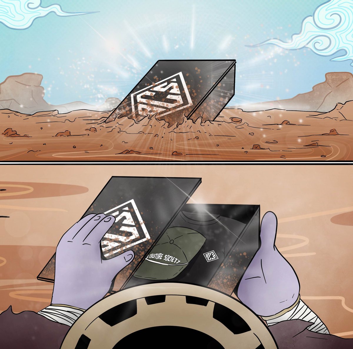 Wait...a box with a distinct diamond logo...could it be? 
#staybad